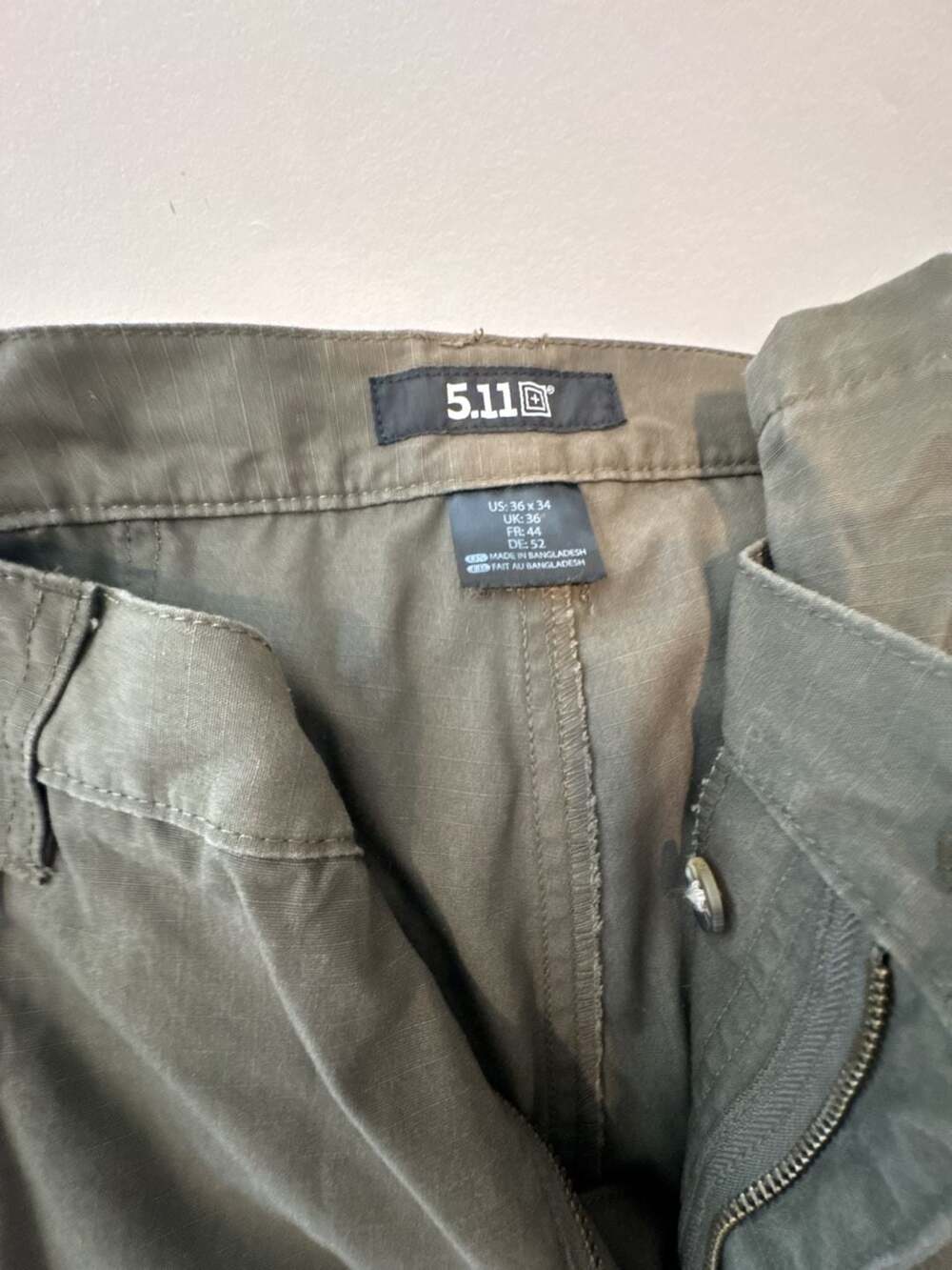 5.11 Tactical Cargo Pants Olive Green Mens Size 36x34 - Picture 2 of 4